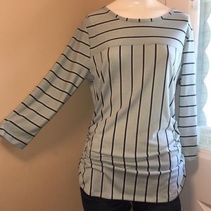 ‼️5/$15‼️ NWOT Blue Striped Blouse
